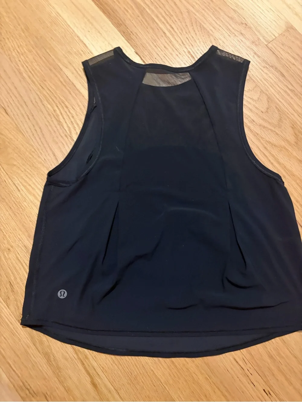 lululemon athletica Black Mesh-Trim Performance Tank